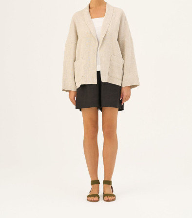 Xhaketë Lino e Hapur "Sonata" – Closet Melange