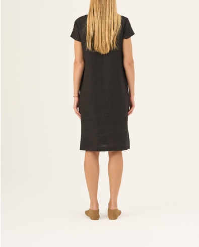 Fustan Lino Goldenrod – Black