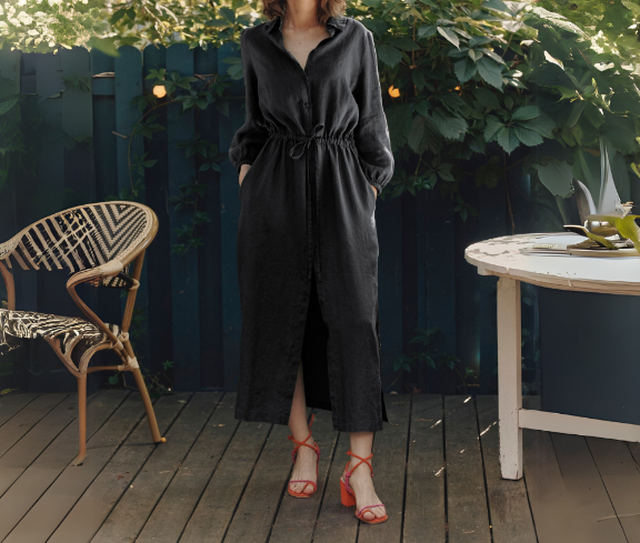 Fustan Lino Rhapsody – Black