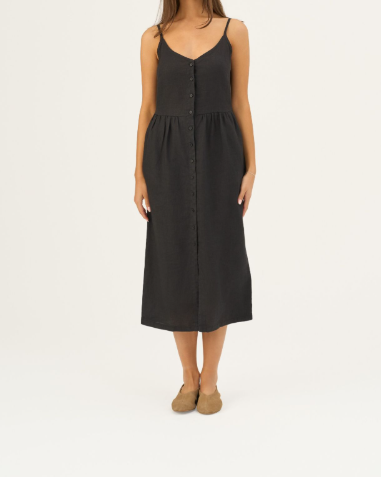 Fustan Lino Camilla – Black
