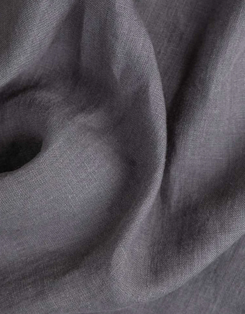 Set Premium Mbulesë Jorgani 100% Liri Gri e Errët (3 Copë)