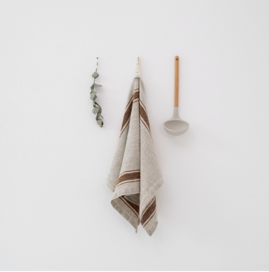 Pecetë Kuzhine Vintage – Mocca Stripe