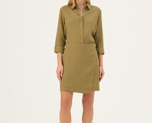 Fund i Shkurtër Lino Lumen – Olive Khaki