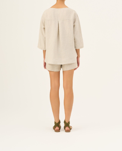 Bluzë Lino Bilberry – Closet Melange