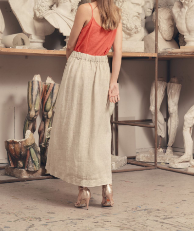 Fund i Gjatë Lino "Gardenia" – Closet Melange