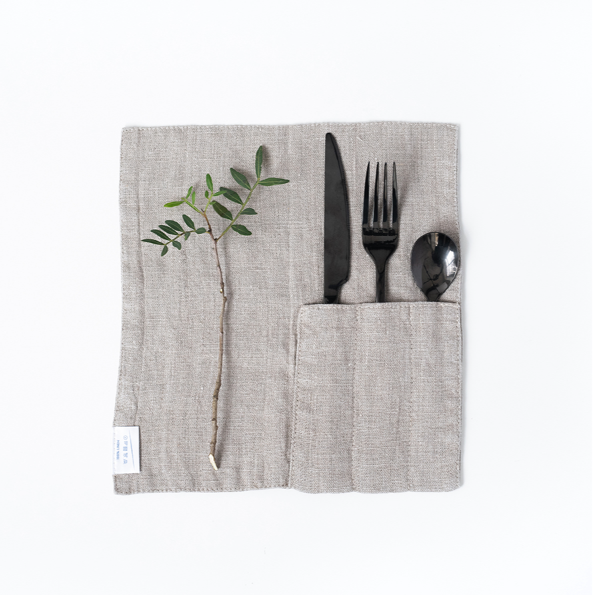 Set Mbajtëse Takëmesh - Natural Linen (2 copë)