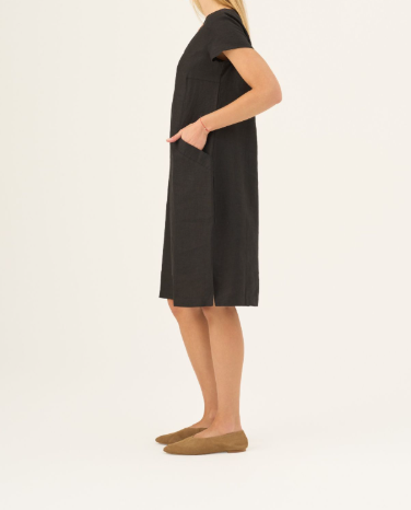 Fustan Lino Goldenrod – Black