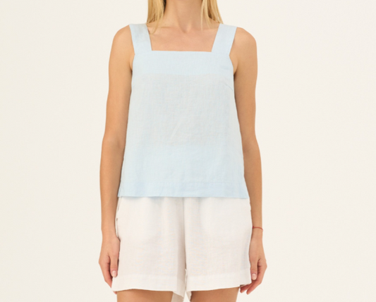 Bluzë Lino Polka – Baby Blue