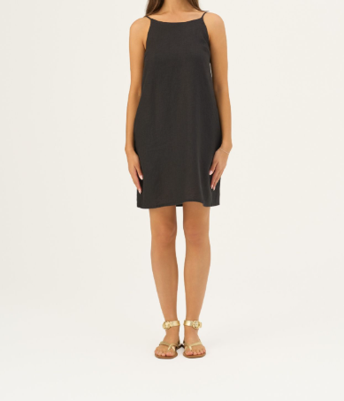 Fustan i Shkurtër Lino Stella – Black