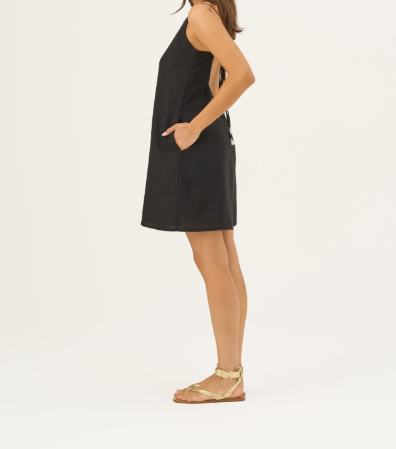 Fustan i Shkurtër Lino Stella – Black