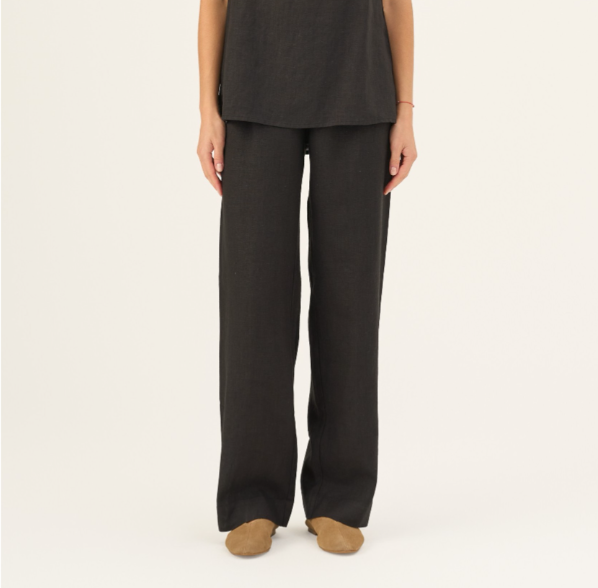 Pantallona Lino Willow – Black