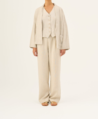 Pantallona Lino Willow – Closet Melange