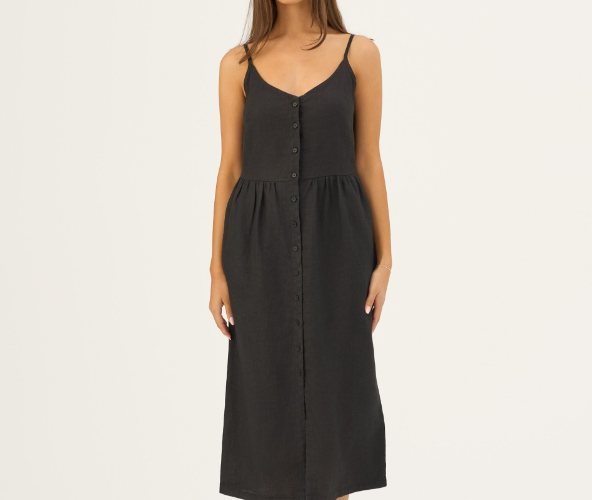 Fustan Lino Camilla – Black