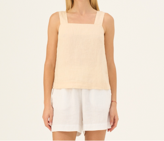 Bluzë Lino Polka - Brazilian Sand