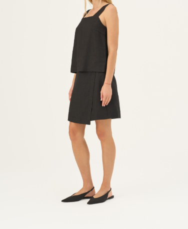 Bluzë Lino Polka - Black