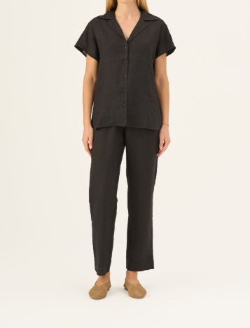 Këmishë Lino Melody - Black