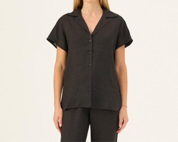 Këmishë Lino Melody - Black