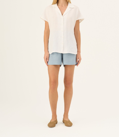 Këmishë Lino Melody - Optical White