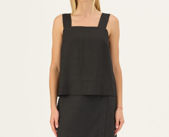 Bluzë Lino Polka - Black