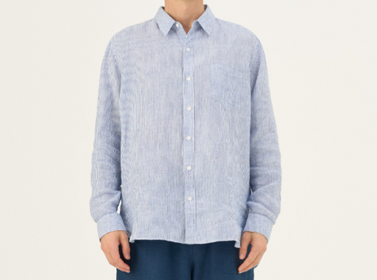 Këmishë Lino Larch – Baby Blue