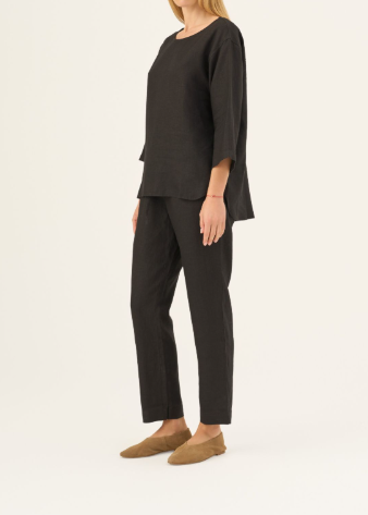 Bluzë Lino Bilberry - Black