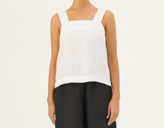 Bluzë Lino Polka - Optical White