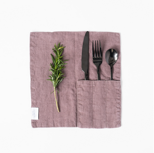 Set Mbajtëse Takëmesh Linen – Ashes of Roses (2 copë)