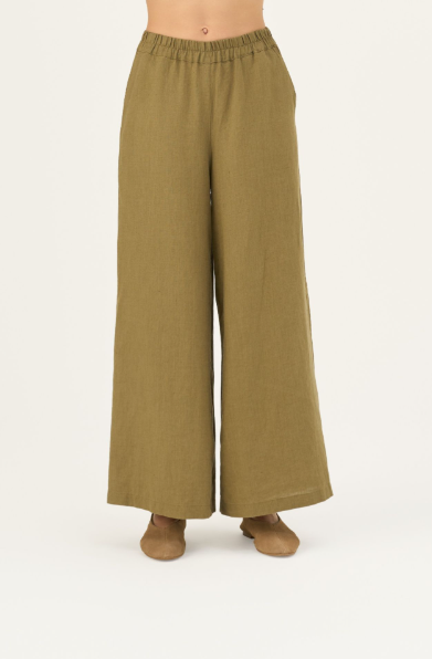 Pantallona Lino Zayn – Olive Khaki