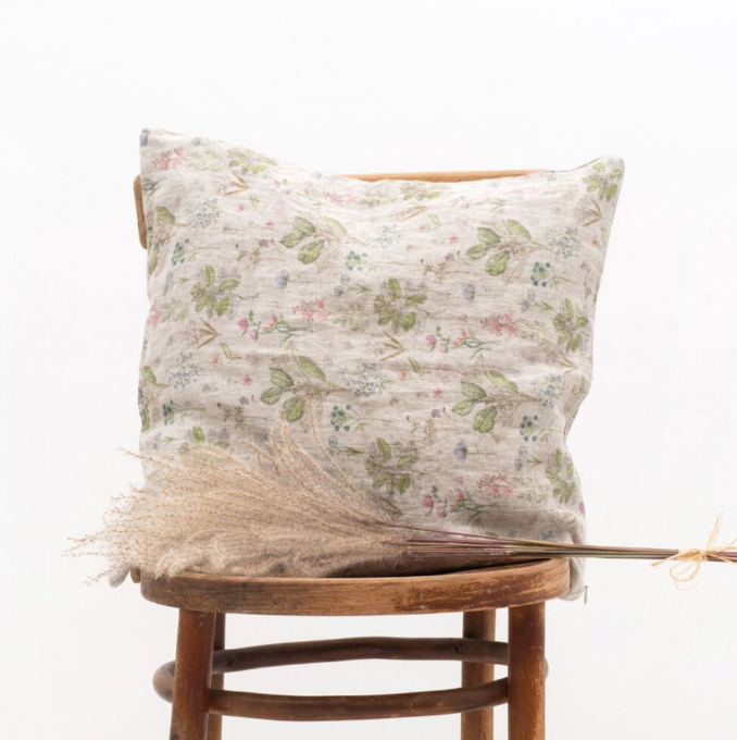 Këllëf jastëku prej liri “Botany” në ngjyrë natyrale të çelët