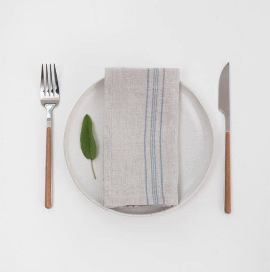 Set Pecetash – Grey Blue Wide Stripe (2 copë)