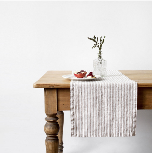 Shirit Tavoline – Natural White Stripes