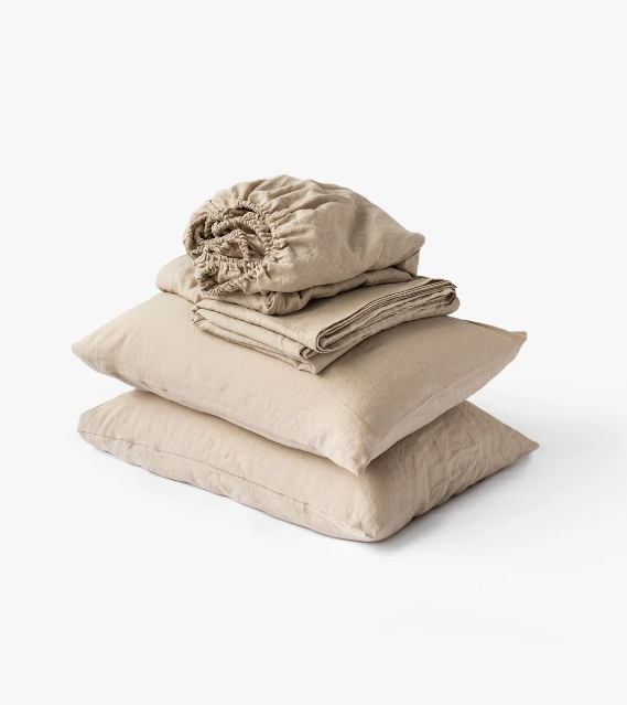 Set Hotelieri Premium – 100% Liri Natyral (Stone-Washed)