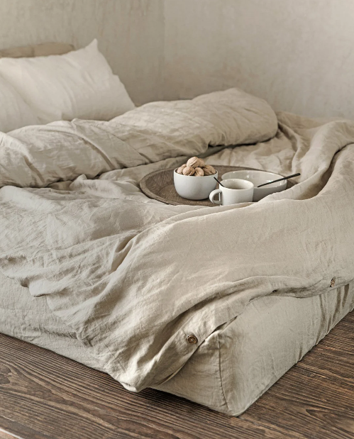 Set Hotelieri Premium – 100% Liri Natyral (Stone-Washed)