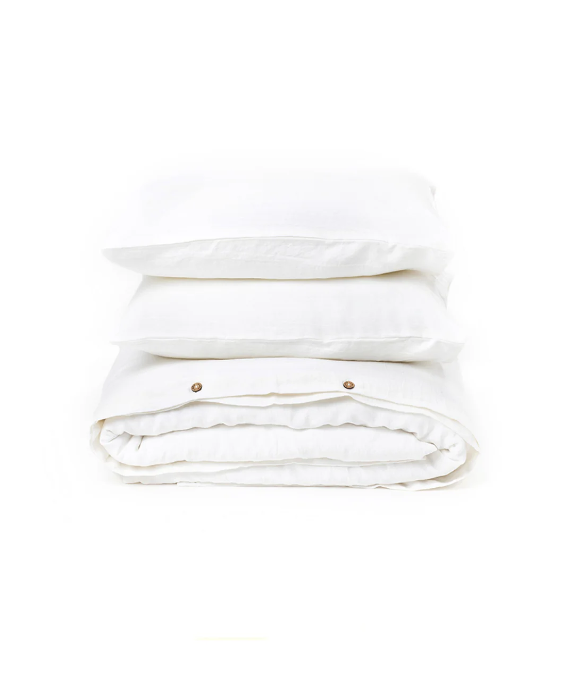 Set Premium Mbulesë Jorgani 100% Liri i Bardhë (3 Copë)