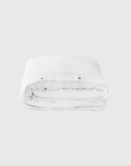 Mbulesë Jorgani Premium 100% Liri i Bardhë