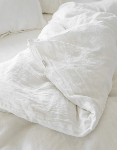 Mbulesë Jorgani Premium 100% Liri i Bardhë