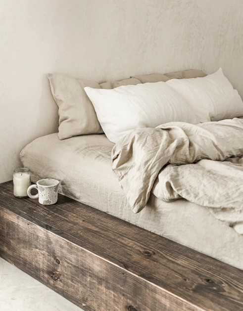 Set Premium Mbulesë Jorgani 100% Liri Natyral (3 Copë)