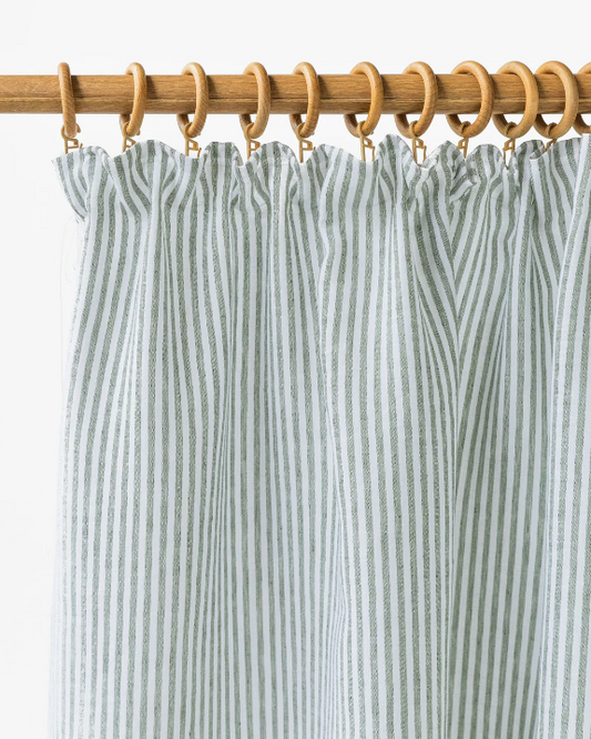 Panel Perdeje Premium 100% Liri me Rrudha (Pencil Pleat) - 1 Copë