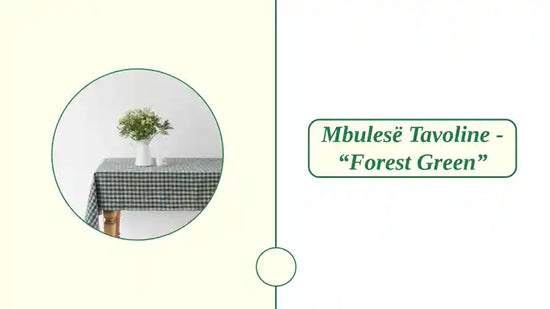 Mbules&euml; tavoline - &ldquo;Forest Green&rdquo; by@Outfy
